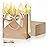 SHIPKEY 10PCS Champagne Gift Bags, 7.4x2.8x5.9 Small Welcome Bags, Luxury Shopping Bag with Ribbon Handle and Bows (18.8x7x14.8cm)