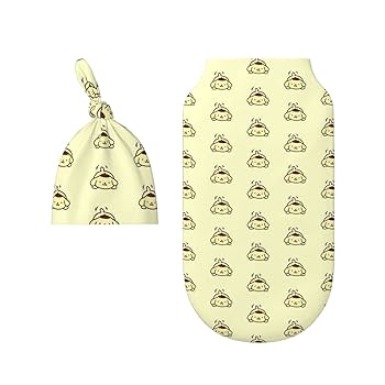 Amazon.co.jp: ポムポムプリン コットン ベビー おくるみ セット