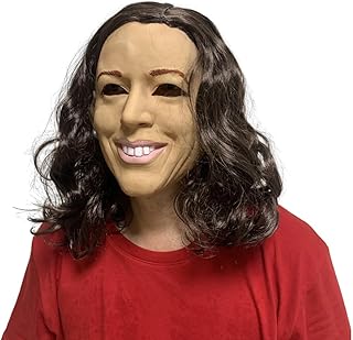 Realistic Kamala Harris Rubber Head Mask Latex Cosplay Funny Mask Halloween Props