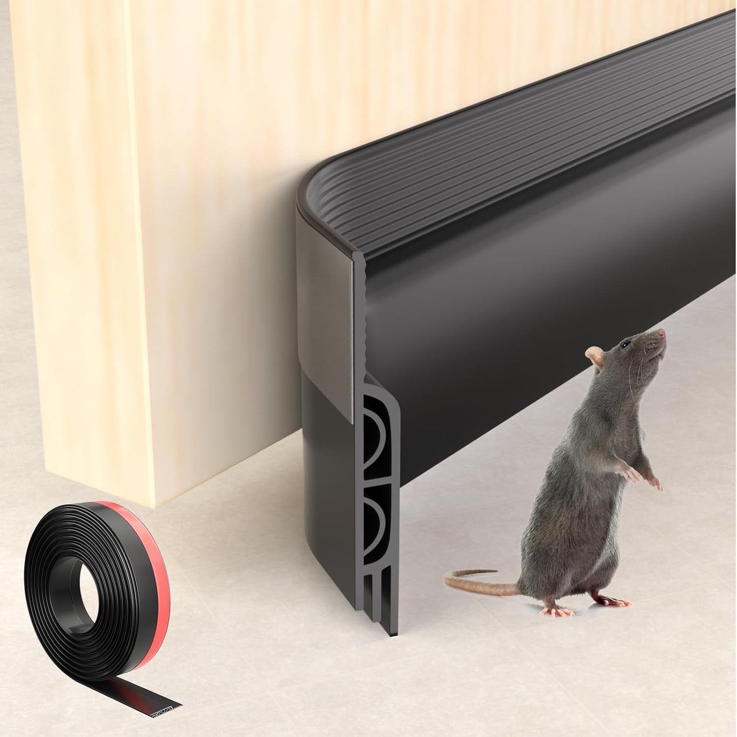 3934 black under door draft stopper exteriorbottom door sweep sound proofingsoundproofing noise blockergap filler soundproof seal strip
