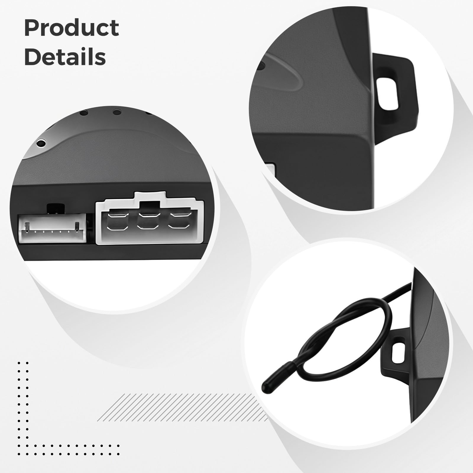 Sistema de alarma de arranque sin llave para coche con control remoto, ajuste universal para vehículos de 12 V, kit de encendido de plástico, seguridad de arranque, fácil de instalar, 6.9 x 5.7 x 2.8