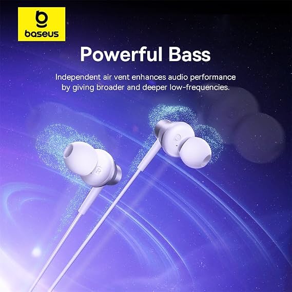 Baseus Encok HZ11 Wired Headphone-White