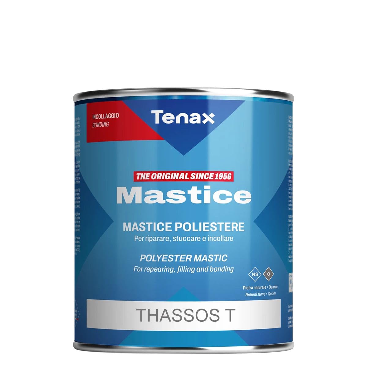 TENAX MASTICE THASSOS TRASPARENTE SOLIDO LT.1