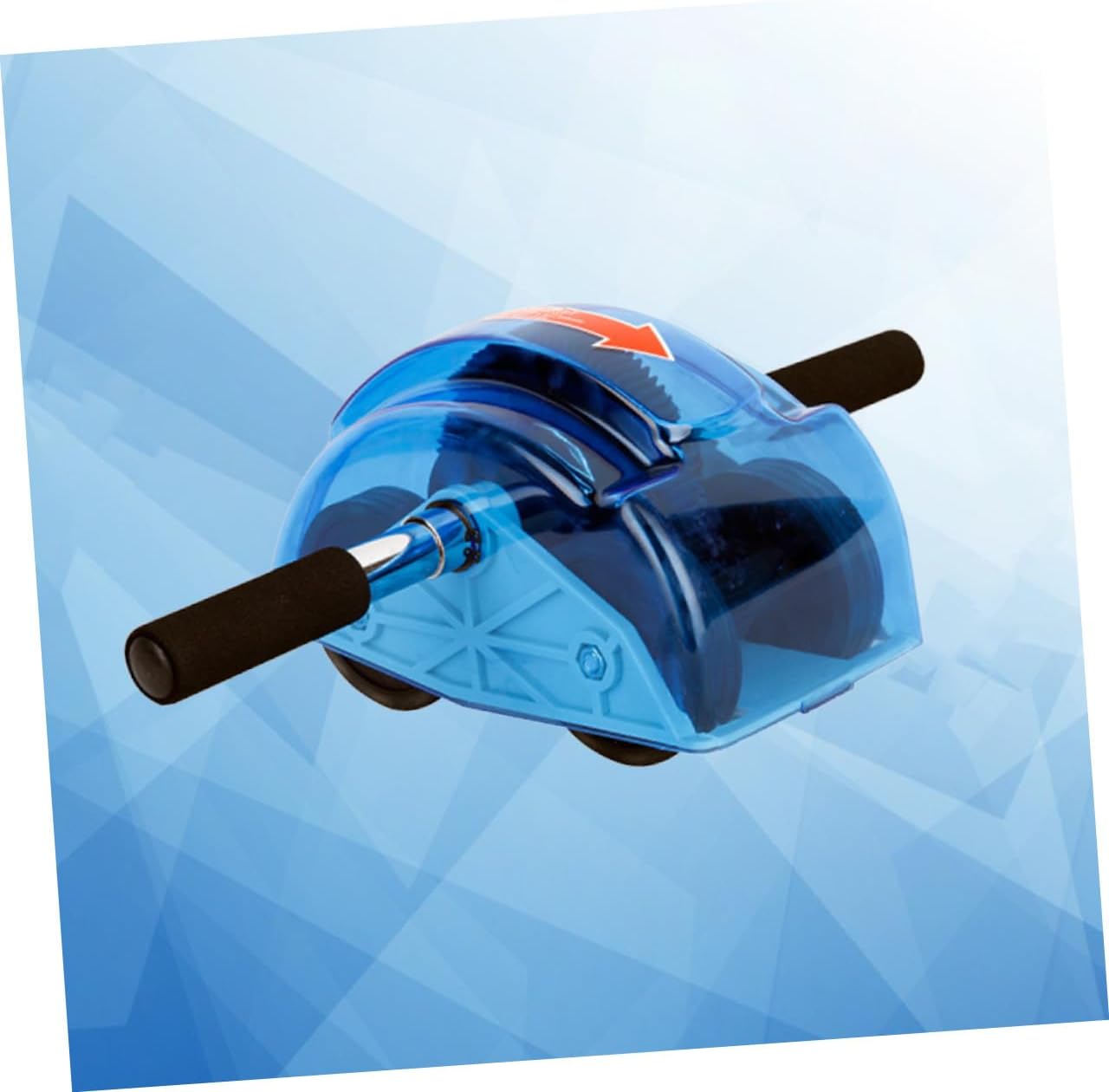 Ab Roller Wheel with Automatic Rebound Four-wheel Abdominal Exercise Equipment for Core Strength Lightweight Design for Home and Gym Use Ergonomic Grip for Comfort and Safety Blue