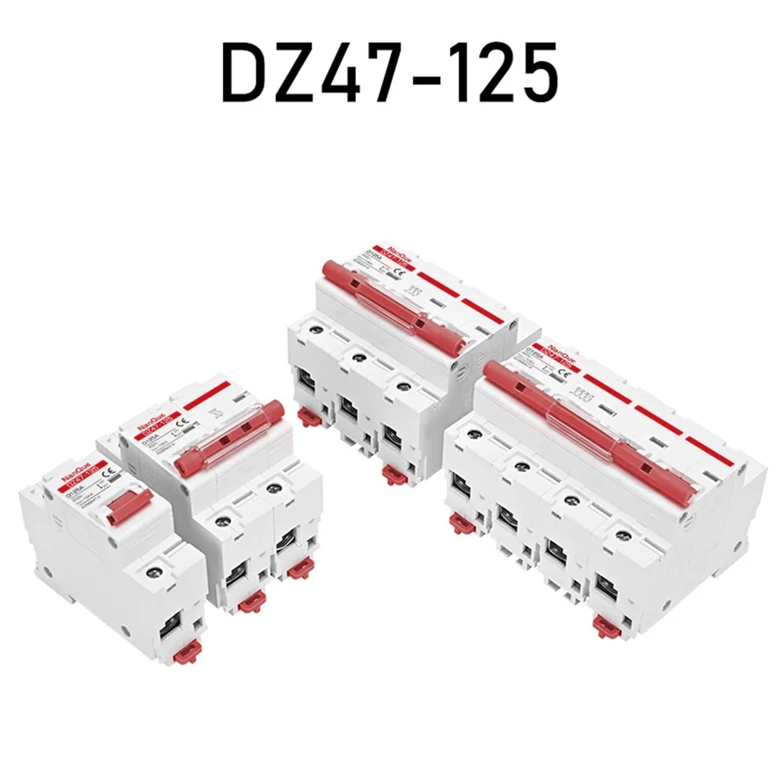Wyłączniki AC 2P 3P 4-biegunowy 40A/50A/63A/100A/125A MCB ochrona elektryczna do domu wyłącznik główny (3P, 40A)