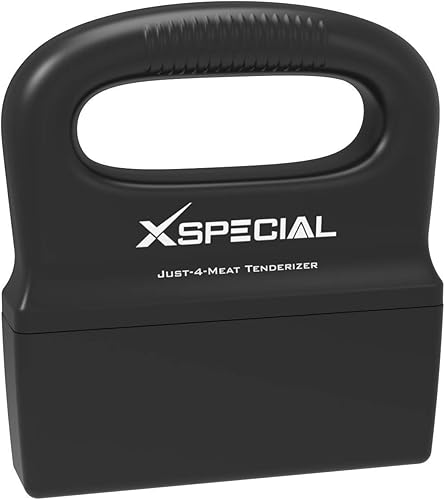 Miniatura 6 de Herramienta ablandadora de carne de lujo de acero inoxidable de 48 cuchillas, mango y diseño inferior desmontable que hace que el filete más duro