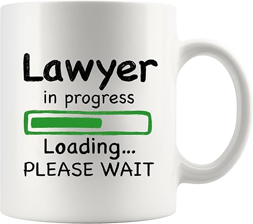 Miniatura 2 de Panvola Lawyer in Progress Loading Please Wait Lawyer Gifts Law Student Taza de café Regalo de graduación Future Attorney Taza de cerámica Novedad