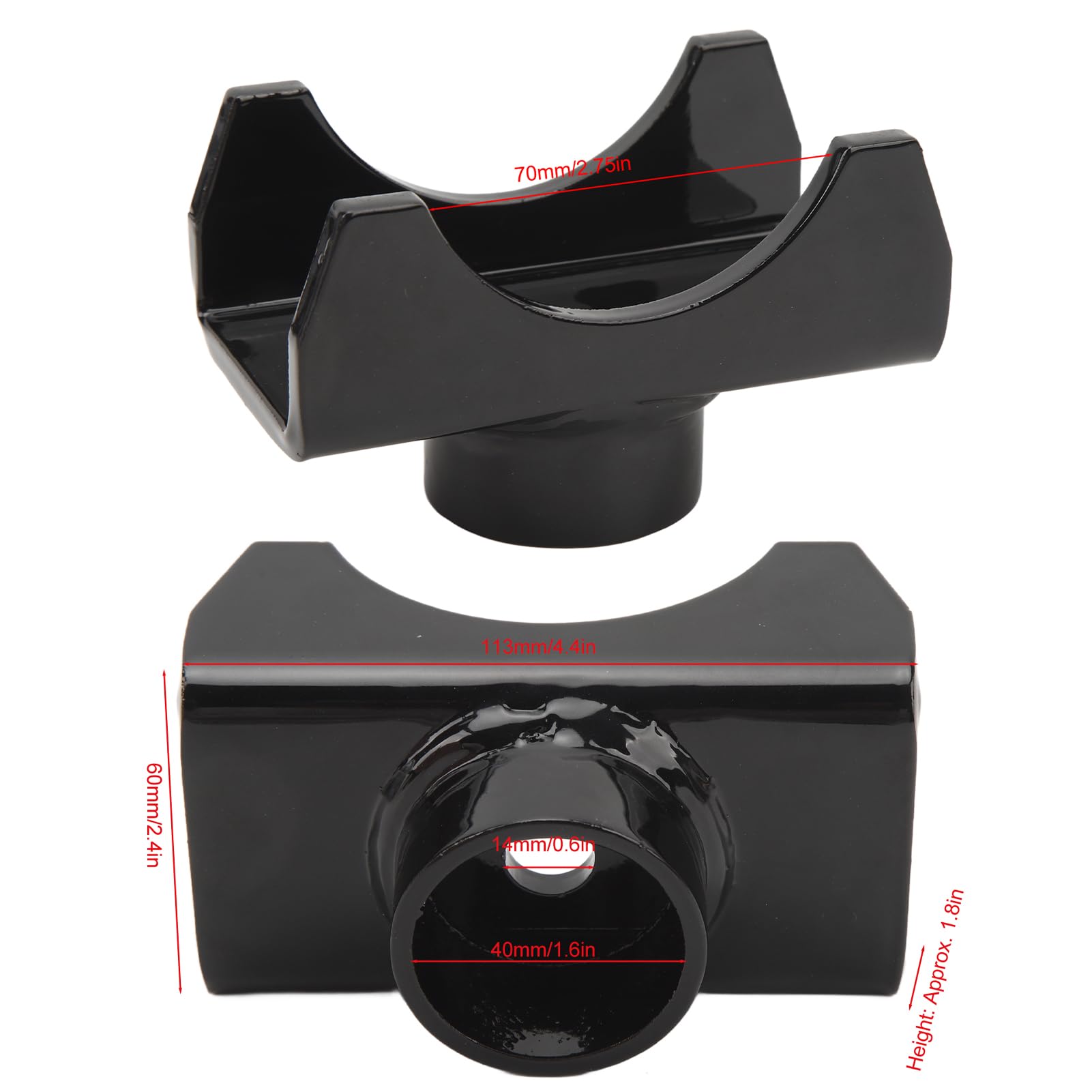 THETHO 2 Pezzi Tampone Cric Universale Sollevatore per Auto, Martinetto in Gomma Tamponi in Gomma per cric 65x35mm Protector per Binario a Fessura per Cric, Sistemi di Sollevamento di Auto e Moto