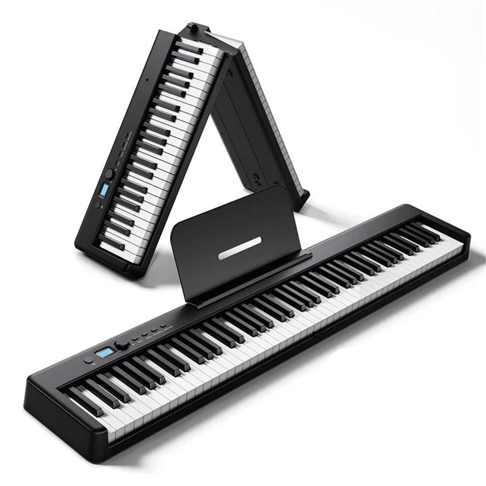 Profesjonalne Pianino Elektroniczne 88 Klawiszowy Składany Kontroler Elektronicznego Pianina Prawdziwa Klawiatura Muzyczna Dla Dorosłych(Type3)