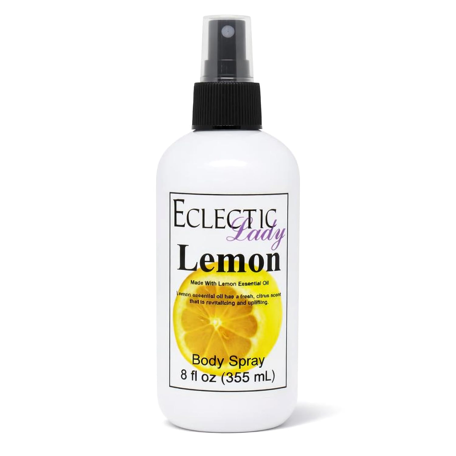 Eclectic Lady Lemon Body Spray, 8 ounces, Body Mist