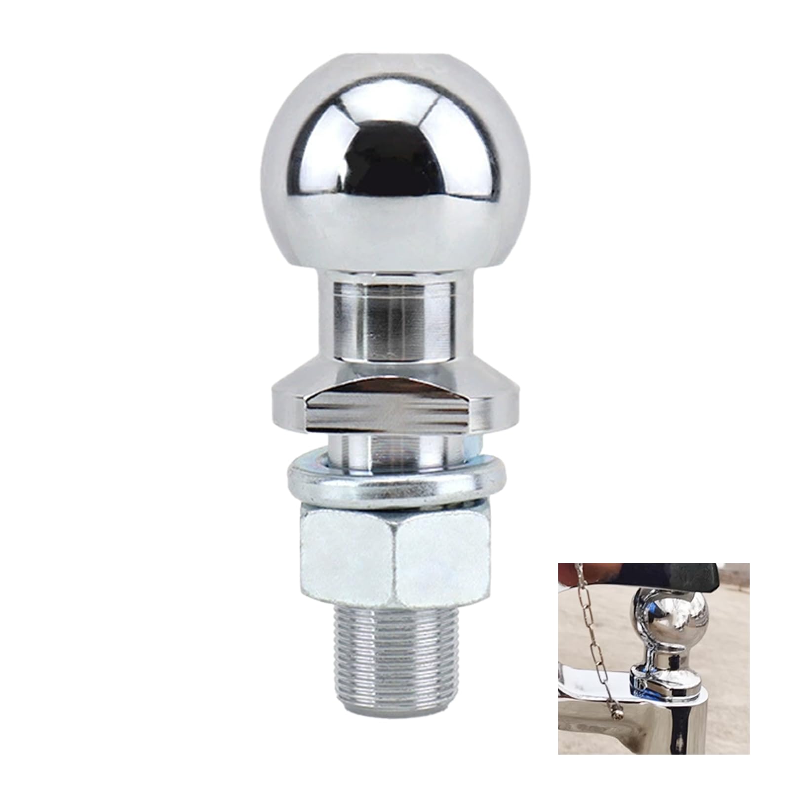 Palla Del Rimorchio Del Rimorchio, 50 Mm 3.5 t Sfera Di Attacco Per Rimorchio, Ricevitore Dritto Dell'Asta Del Rimorchio Dell'Asta Di Traino, Usato Per Il Traino Degli Accessori