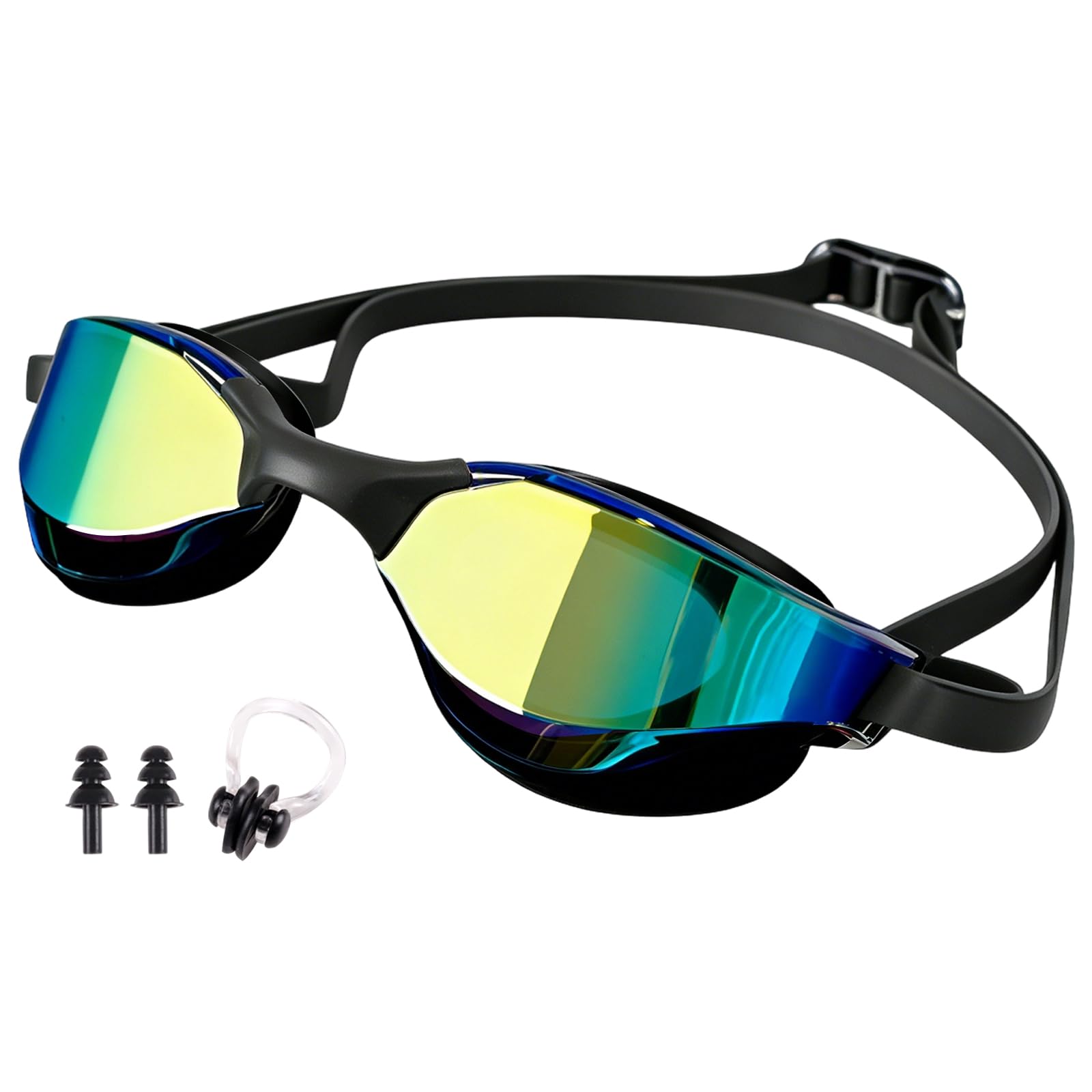 MLPKOI Adult Swimming Goggles, Anti-Fog Swim Goggles, Swimming Glasses and Gear for Adult Women Men Youth