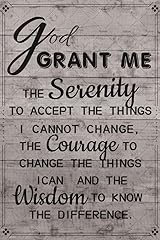 God Grant Me the Serenity Tin Sign