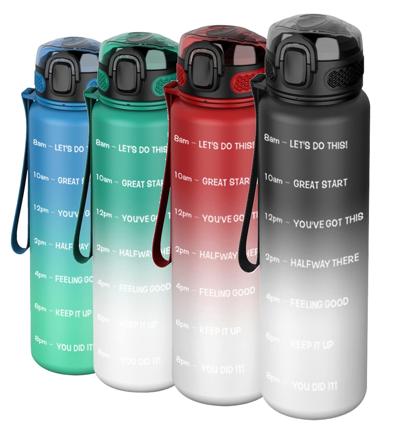 Motivational Water Bottle - Track Hydration & Stay Inspired -7