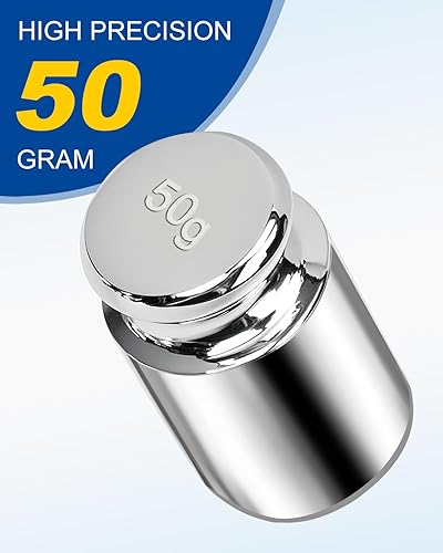 Miniatura 49 de UCEC Pesas de calibración para báscula digital, juego de pesas de calibración, 0.04 oz 0.07 oz 0.18 oz 0.35 oz 0.71 oz juego de pesas con caja