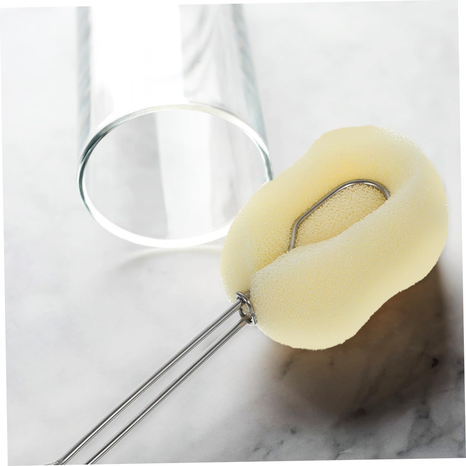 Didiseaon Sponge Cup Brush Bottle Washing Sponge Reusable Cup Brush Bottle Scrubbing Brush Long Bottle Sponge Bottle Cleaning Brush Wine Bottle Brush Mug Brush Wine Cup Brush Stainless Steel