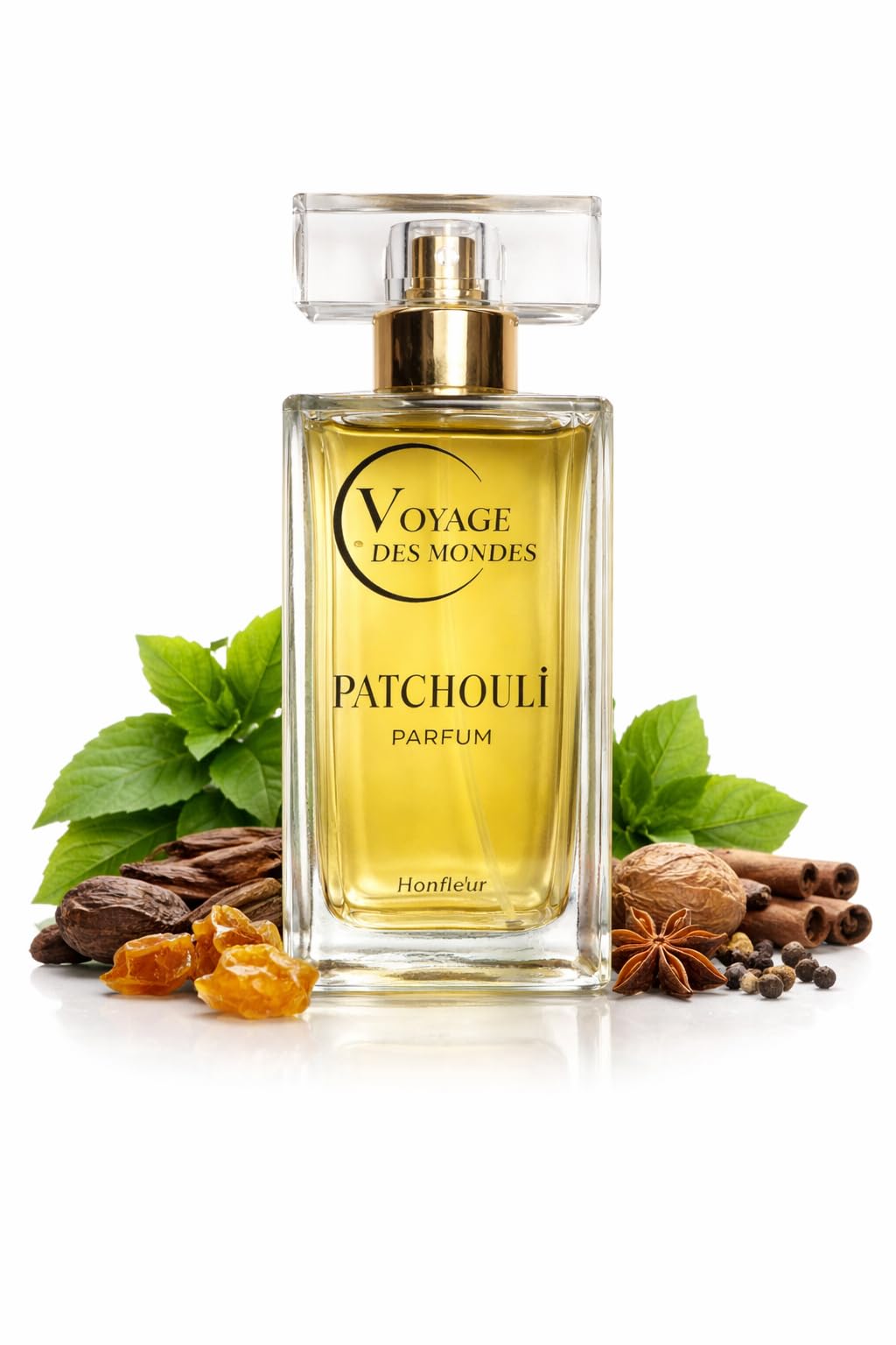 Extrait de parfum - 100 ml Parfum longue tenue Patchouli pour femme (Fabriqué en France) (Extrait de parfum) (Extrait de Patchouli)