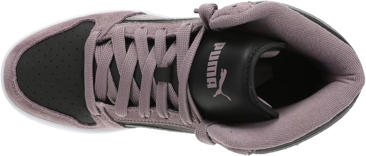 Puma Women's Rebound Layup Mid Shoes, Black-Plum Jam AH25, 6 - Image 2
