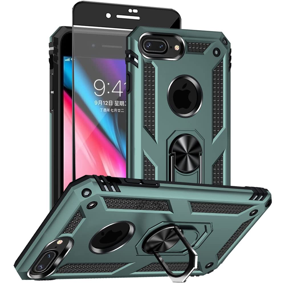 Aozuoton IPhone SE 2022/2020, 8/7 Case With HD Screen Protector - View #2