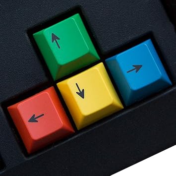 4 Pcs Personalized Colorful PBT Cherry Profile Gaming Keycaps Replacement for Mechanical Keyboard MX Switch RGBY Arrows