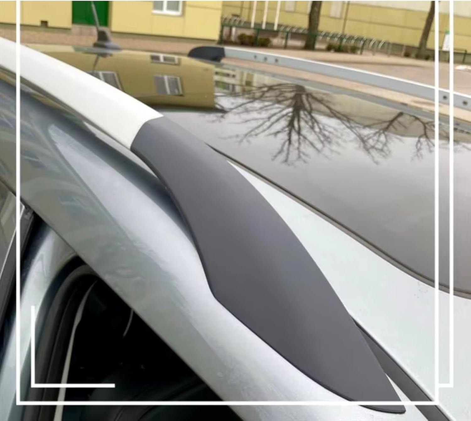 Roof Rack Rail Cap Compatible with Skoda for Yeti 2009-2018 Roof Rack Rail Cover End Protection Exterior Shell Cap Accessories for Parts