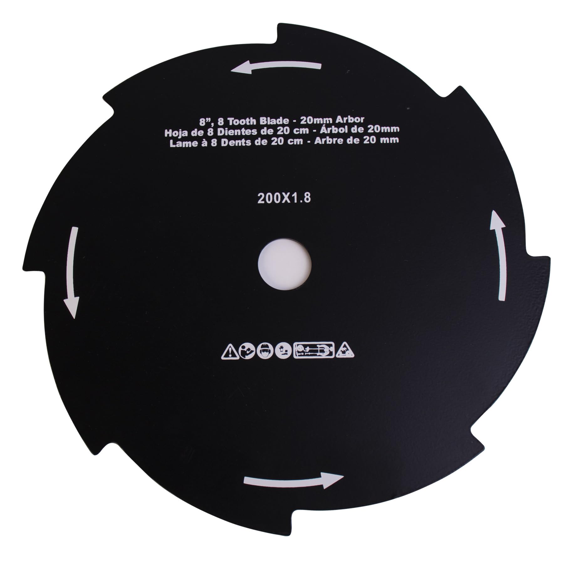 69600120331 Echo - Desbrozadora de 8 pulgadas, hoja de hierba, 8 dientes, eje de 20 mm + otros modelos