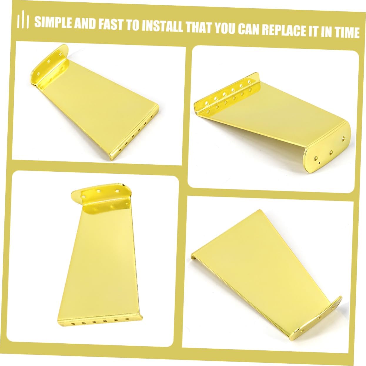 Replacement Tailpiece for Guitar Metal Bridge Tailpiece for 6 String Acoustic Electric