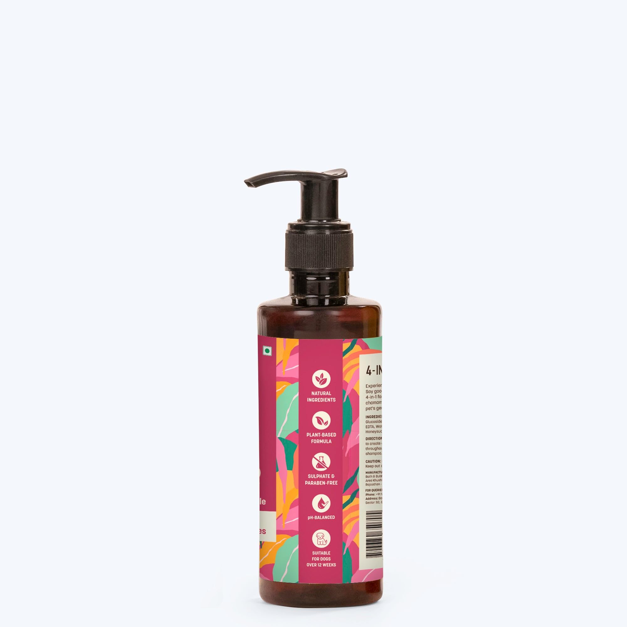 HUFT 4-in-1 Dog Shampoo & Conditioner (Over 12 Weeks) - Honeysuckle & Chamomile - 200ml | Pet Shampoo for Shih Tzu, Labrador & Golden Retriever | for All Breeds | Deep Cleansing & Moisturizing 3