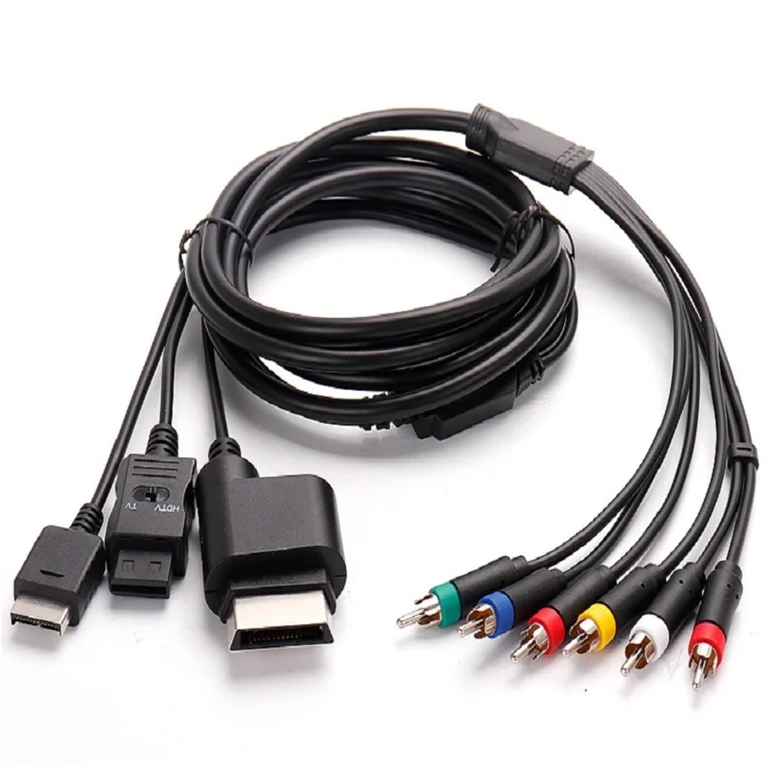 Wieloskładnikowy kabel AV 1,8 m, kabel S-Video do PS2/3, PS3, 360, Wii/WiiU, akcesoria do gier.