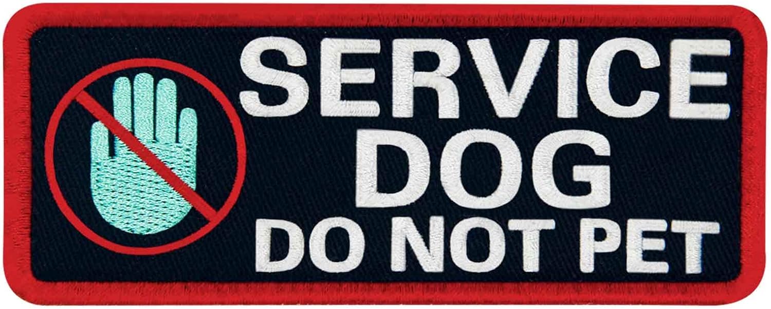 TailWag Service Dog Do Not Pet Patch Embroidered