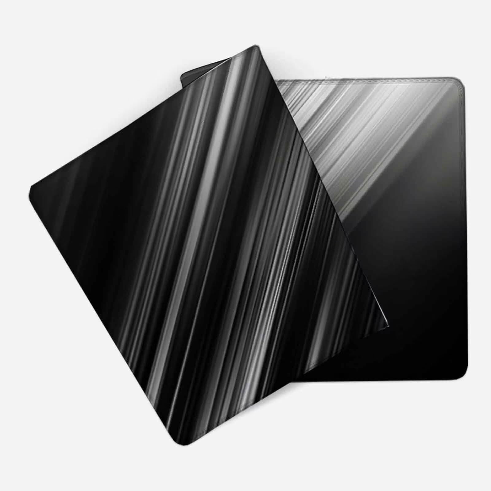 Czarna podkładka pod mysz do gier, podwójna podkładka pod mysz, XXL, 1200 x 600 mm, mata biurowa z przeszytymi krawędziami, antypoślizgowa, do biura, nauki, gier, akcesoriów biurowych, dekoracji