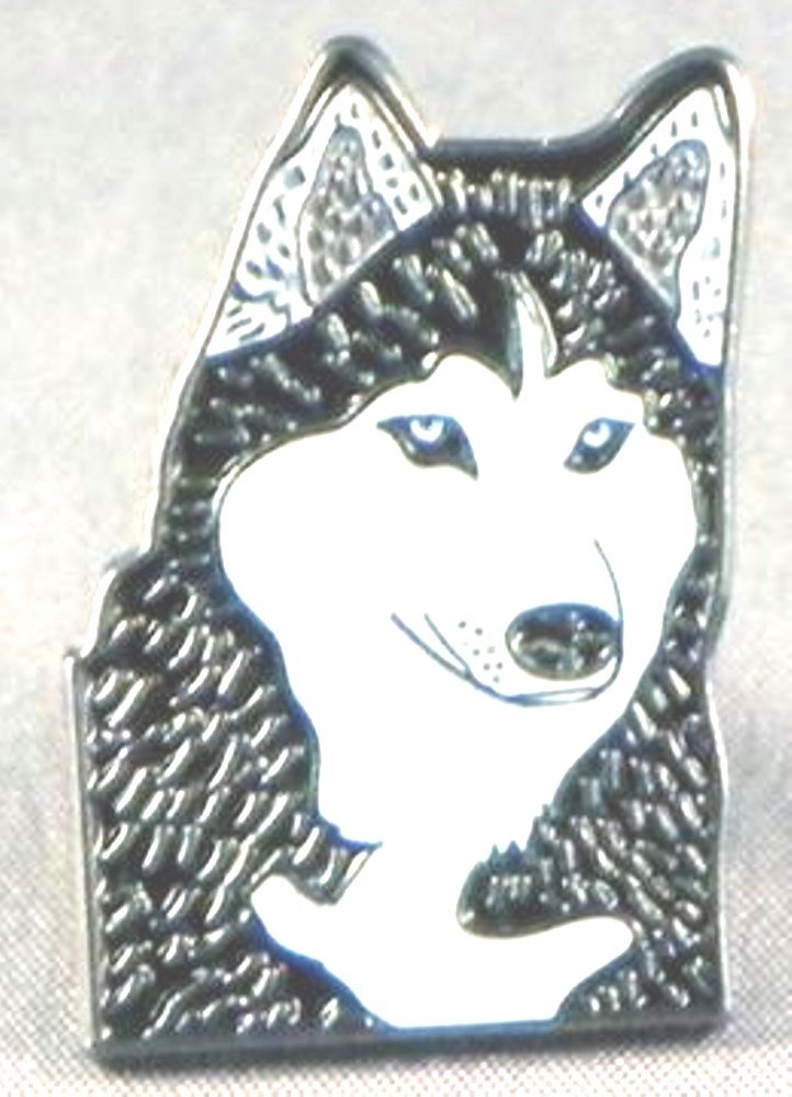 Metal Enamel Pin Badge Husky Dog (Malamute)