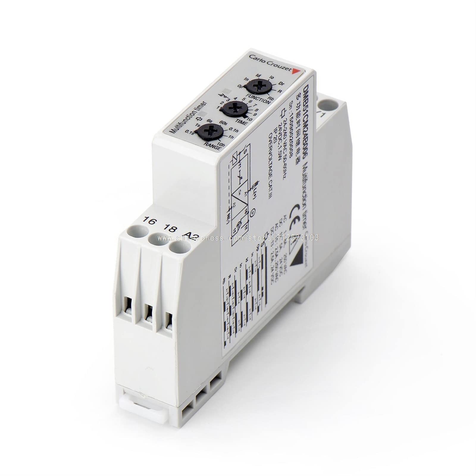 Aqhyebnsr One Color Time Relay Dmb51cm24 Dmb51cm24b006 24-240Vac 50-60Hz