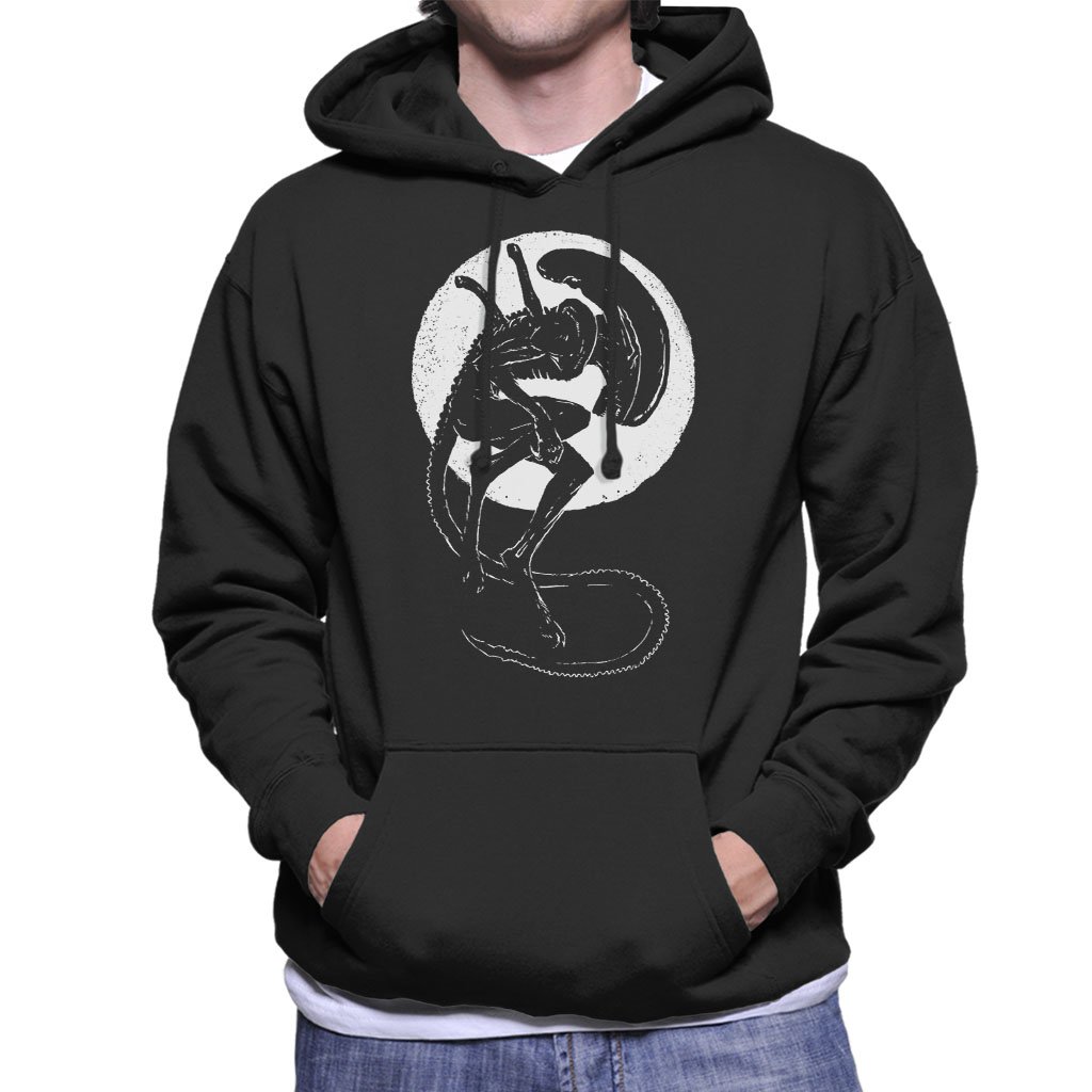 Cloud City 7 Men's Black Creation Xenomorph Alien Hooded Sweatshirt