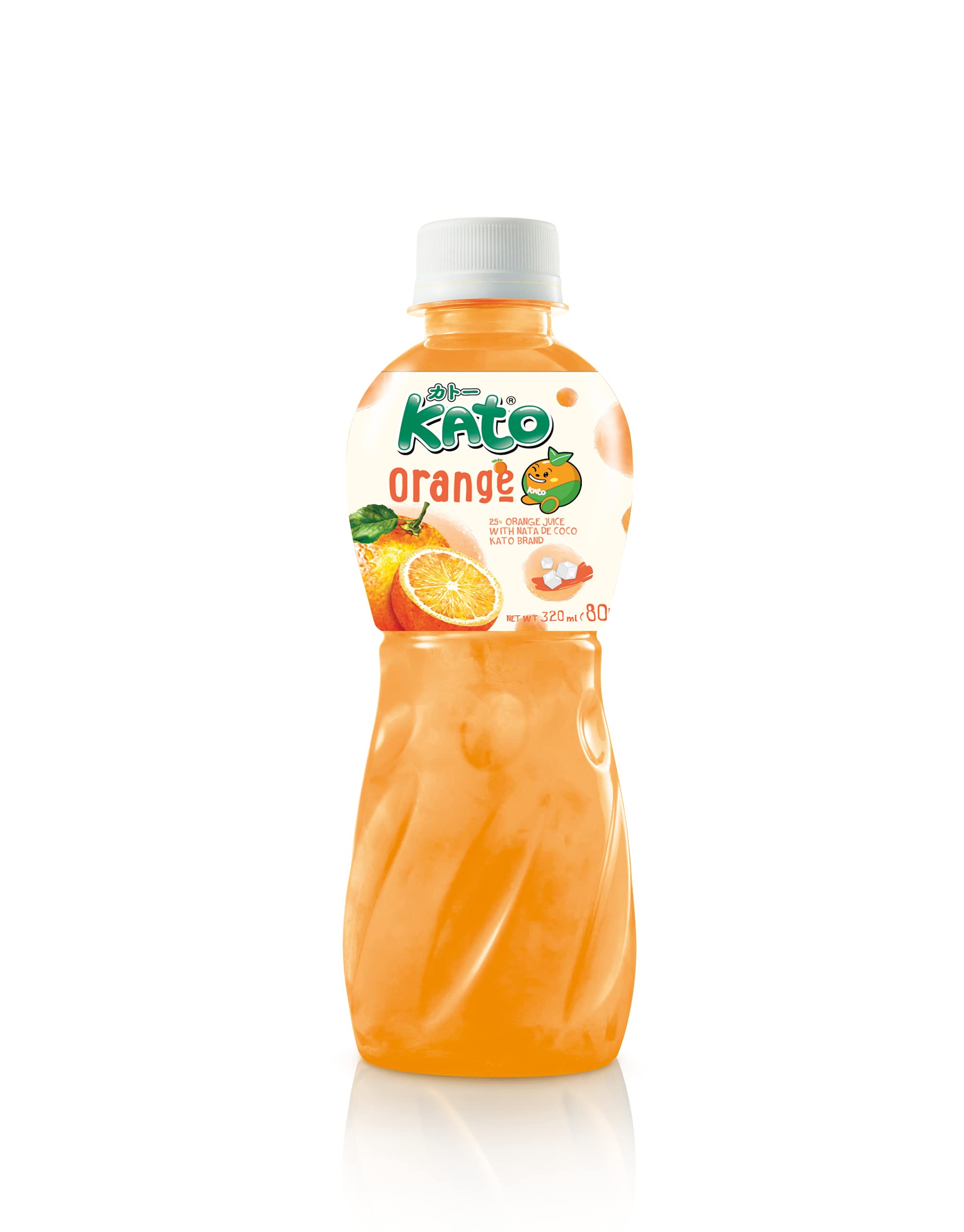 Kato Orange Juice with Nata de Coco, 320 ml, 1 Pc-image-29