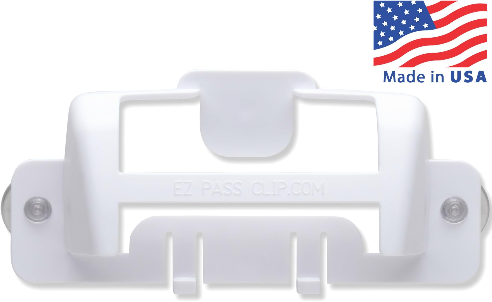 New EZ Pass Holder for Smaller, Wedge-Shaped EZ-Pass and I-Pass Toll Tag Transponders (White)
