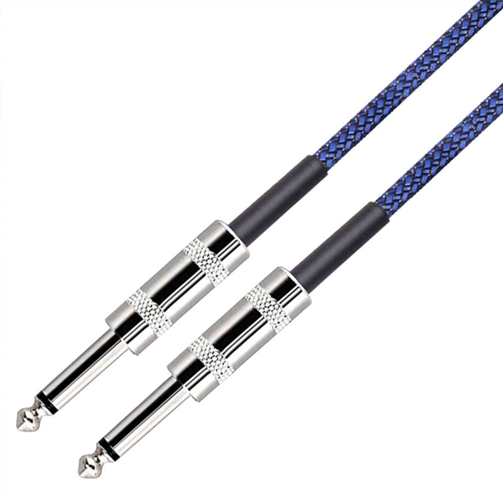 Cable de interconexión de audio Cable de audio for guitarra 6,35 mm, 3 metros, cobre libre oxígeno chapado en oro(06)