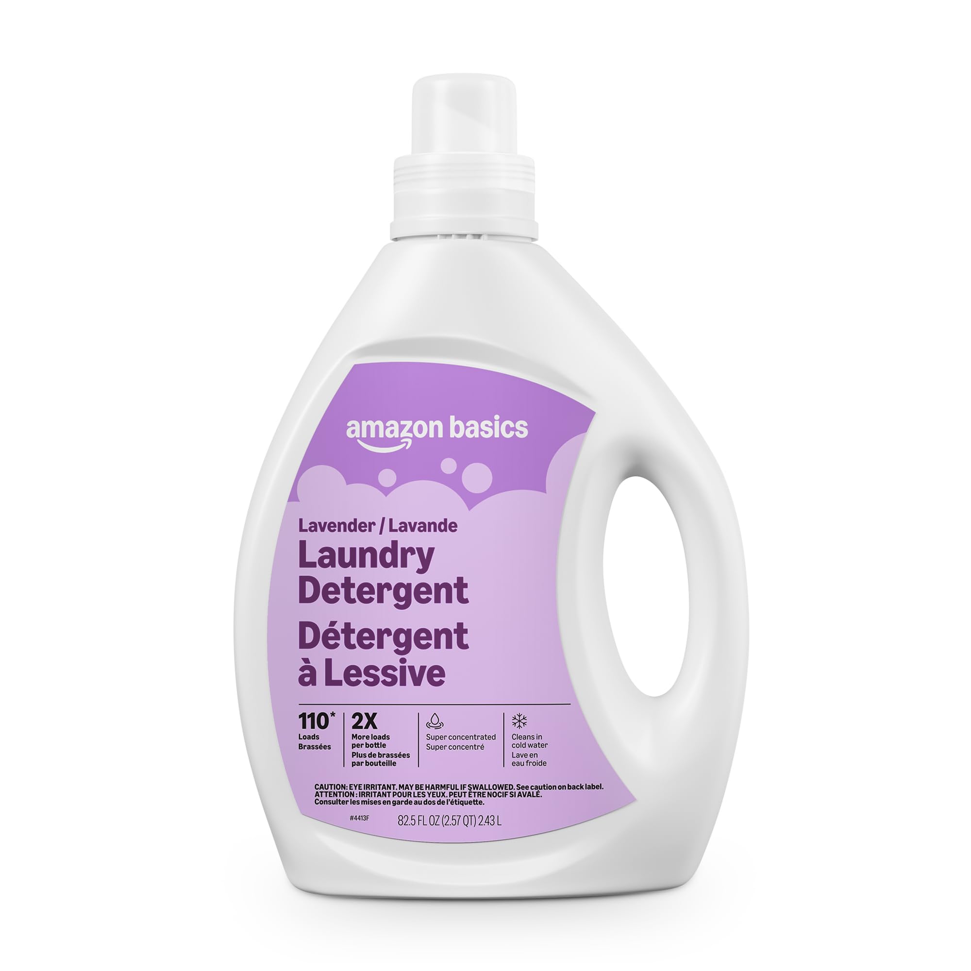 Amazon Basics Concentrated Liquid Laundry Detergent, Lavender, 110 loads, 82.5 Fl Oz, Packaging May Vary