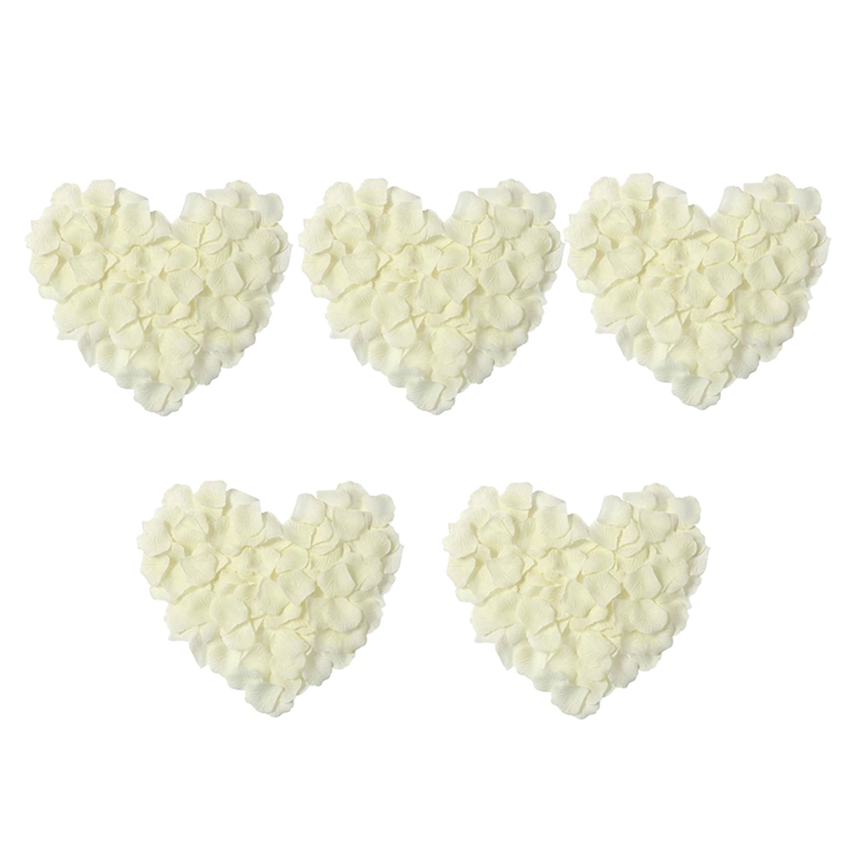Hndhbfgrt 500 Pcs Silk Rose Petals Artificial Rose Flower Petal for Wedding Party Home Hotel Valentine'S Day Decoration, White