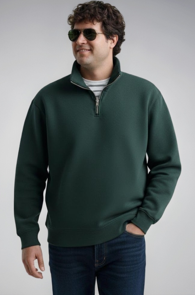 UNSTD Men Plus Size Zipper Sweatshirt | Cotton Winter Wear | 3XL