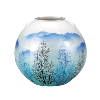 銀菜壺 骨壺 九谷焼 十角【銀彩無垢ブルー】 株式会社 ジャパン唐和