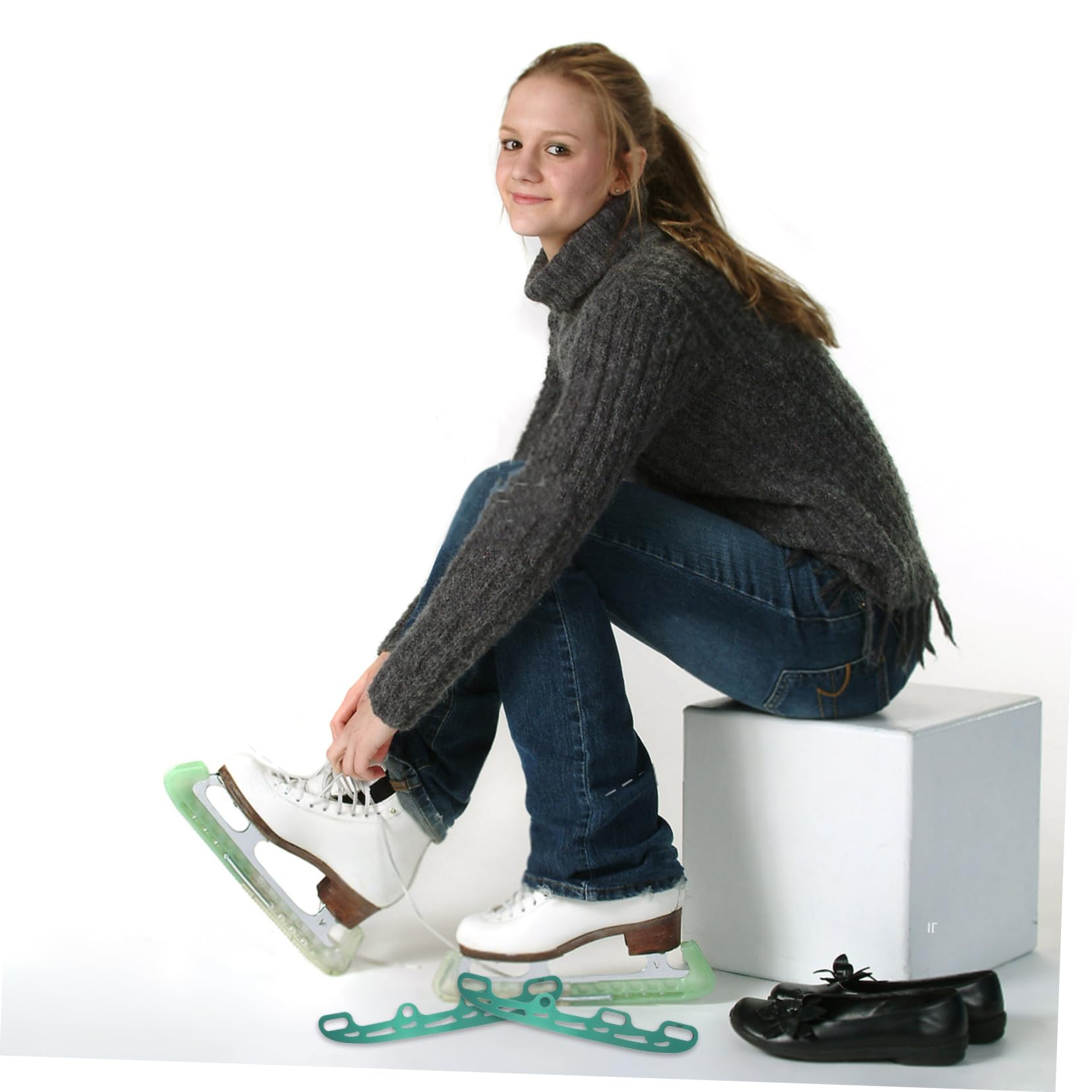 ibasenice Cuchillas De Patines para Conversión De Línea Hielo Protector De Repuesto Kit De Conversión para Hockey y Patinaje Artístico