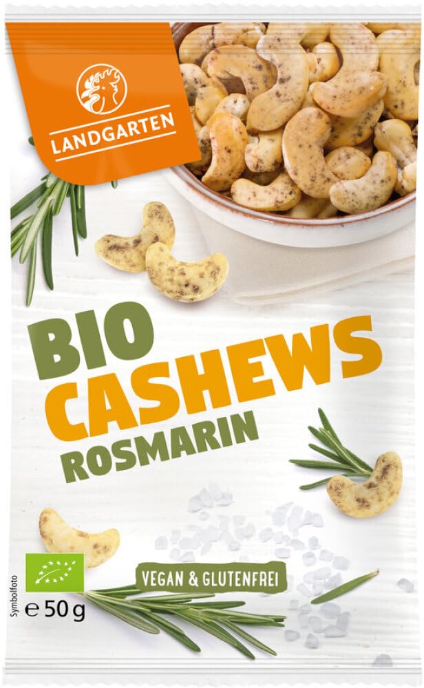 Bio Cashews Rosmarin Meersalz 50g 6 x 50 g