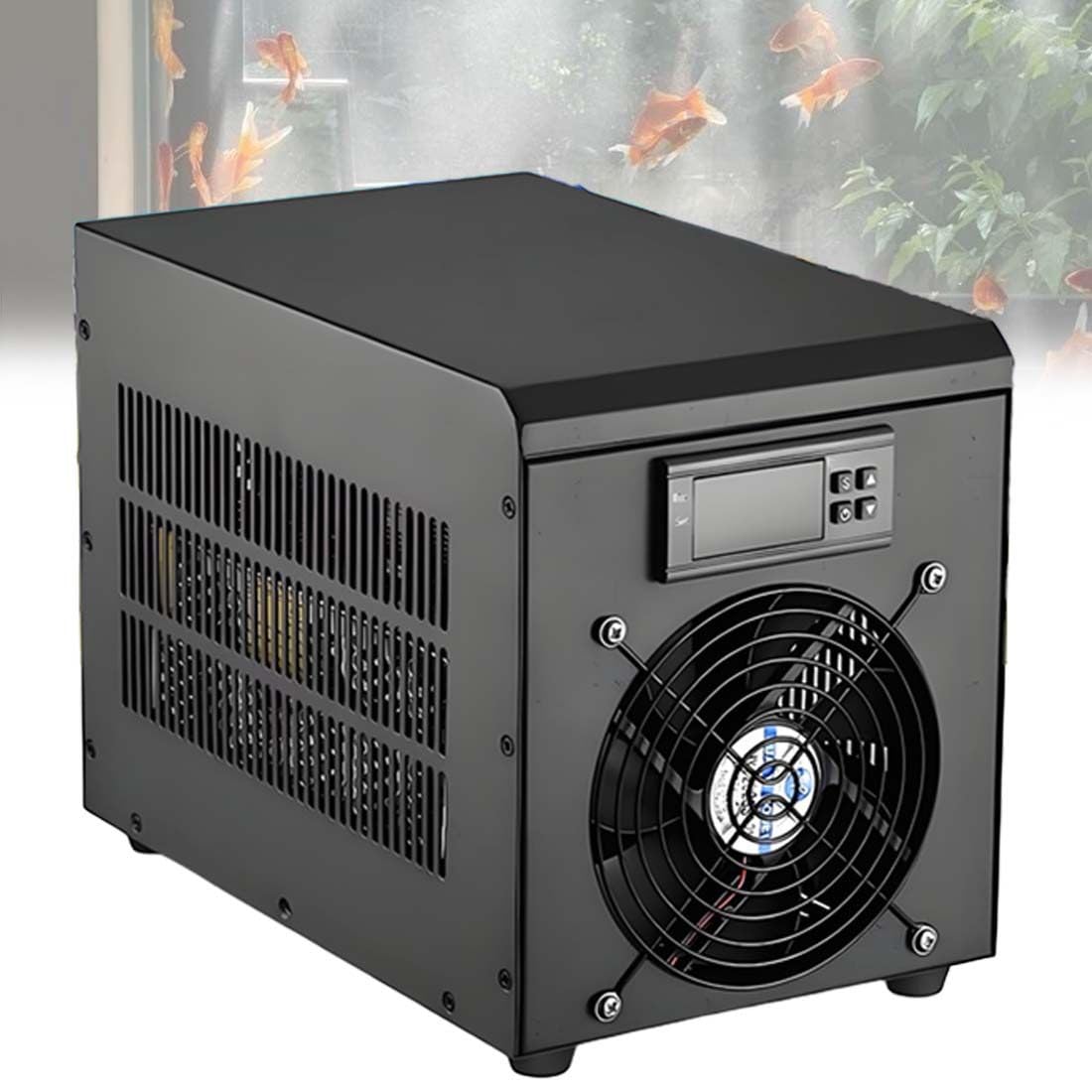 QianCruxtacy Aquarium Chiller for Coral Reef & Jellyfish Tank 60L