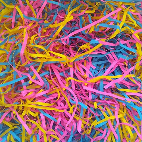 Image of Paper Shreds for Hampers, Shredded Paper 50 GMS, Gift Packing, Grass Decoration for Easter Baskets, Fillers For Gift Box, Decorative Grass Basket, Birthday Decoration - Multi Color