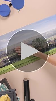 Fondo Escénico Grande 'Valle' Para Maquetas De Tren - 274.4 X 30.4 Cm, Papel De Seda 150 G/m², Para Escalas OO Y Superiores