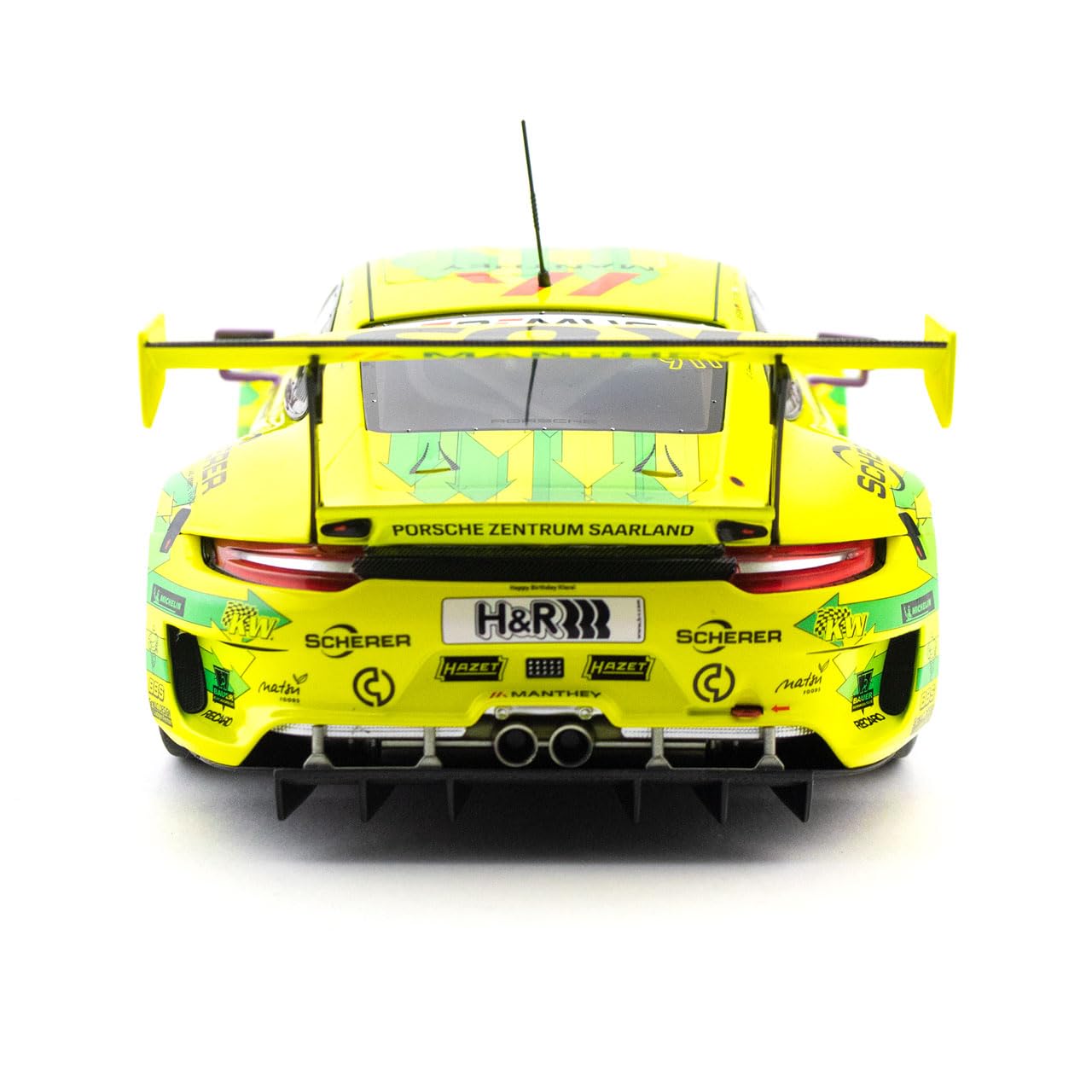 Manthey-Racing 911 GT3 R - 2021 Sieger 24h Rennen Nürburgring #911 1:18 kompatibel mit Porsche