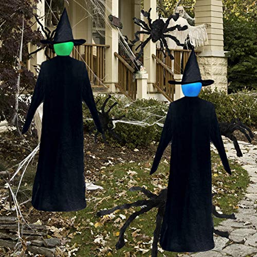 Jilijia Halloween Decoraties Outdoor, Outdoor Light Up Holding Handen Schreeuwen Heks Gezichtsloze Heks Ornament… - Image 6
