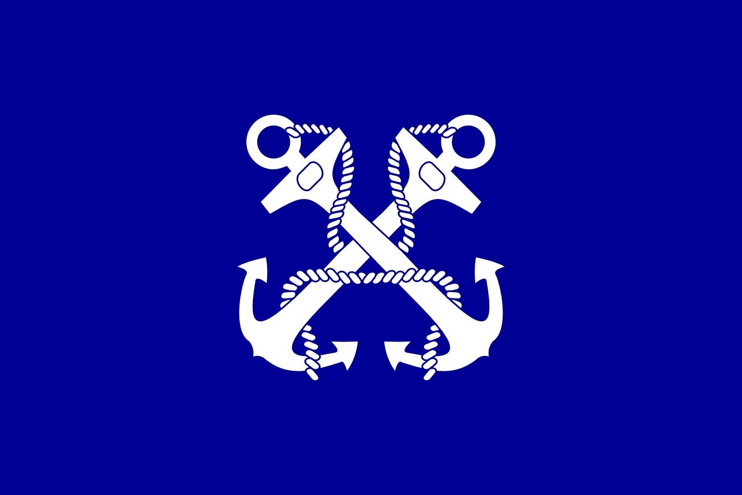 Drapeau ROC Minister of Marine de qualité supérieure avec œillets en laiton robustes