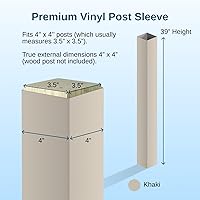 Vista 4 de Weatherables Funda para Poste de 4x4 – Cubierta de Poste de Vinilo Premium para Exteriores Resistente a la Intemperie para Durabilidad Duradera